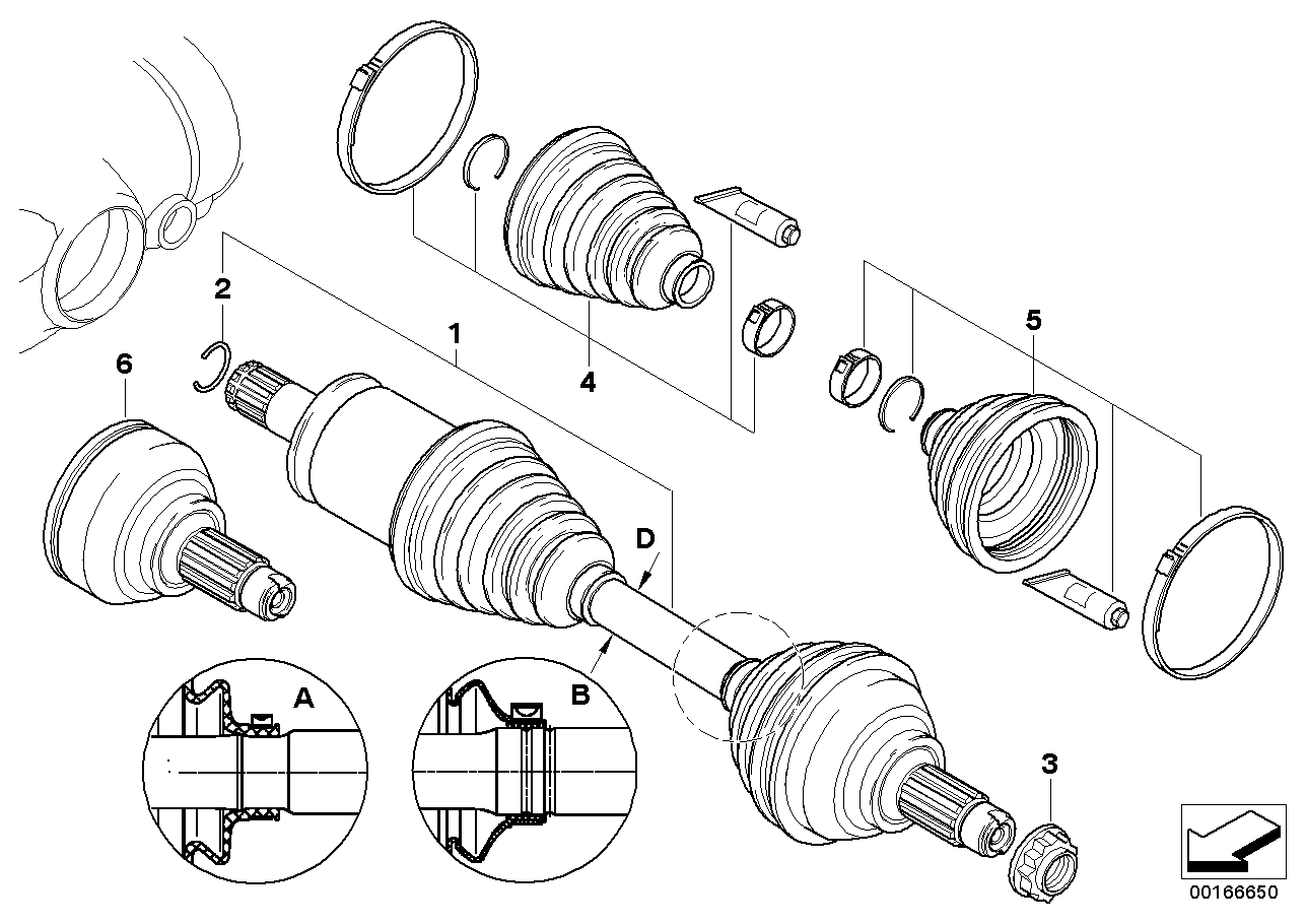 BMW 31 60 7 586 433 - Шарнірний комплект, ШРУС, приводний вал autozip.com.ua