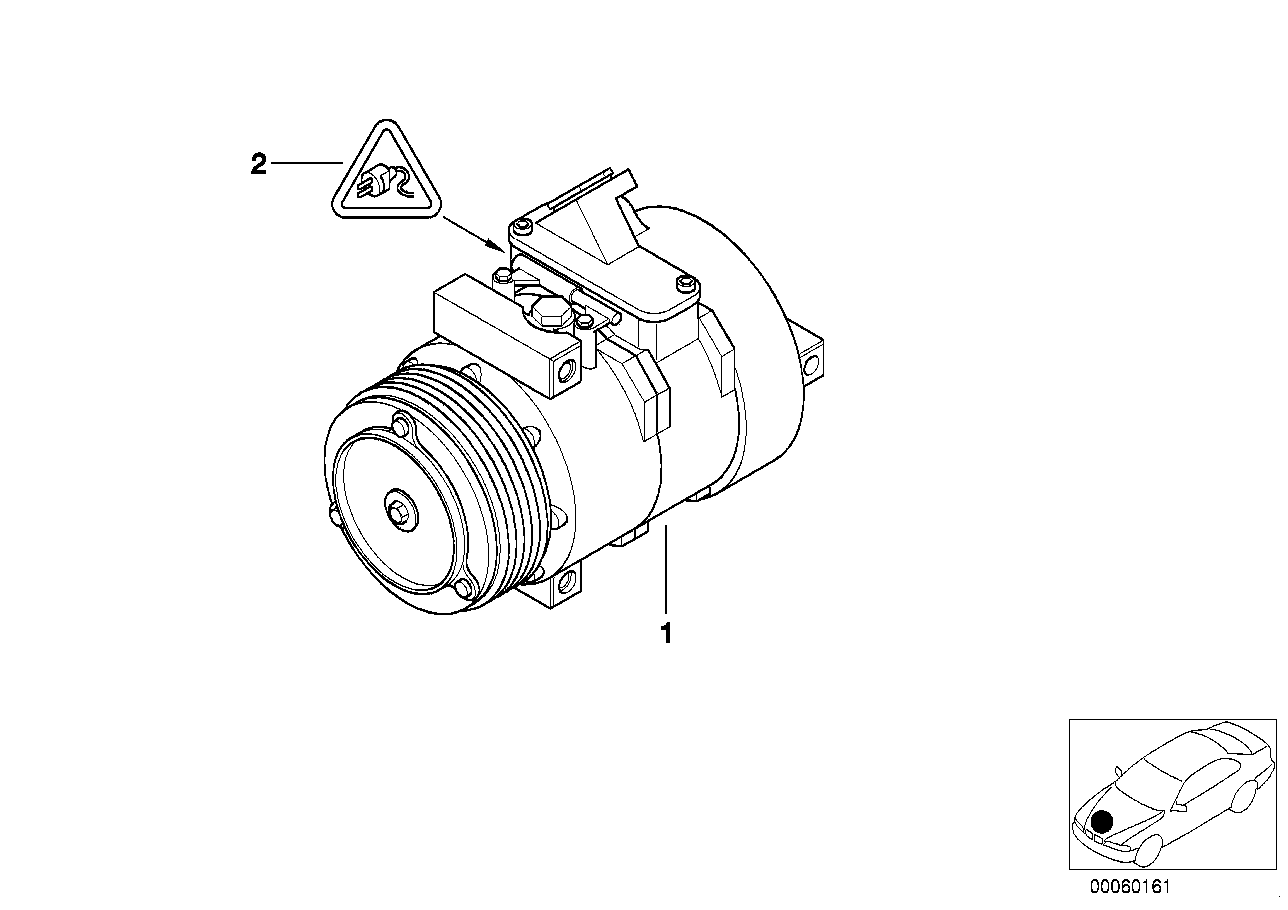 Land Rover 64526921650 - Компресор, кондиціонер autozip.com.ua