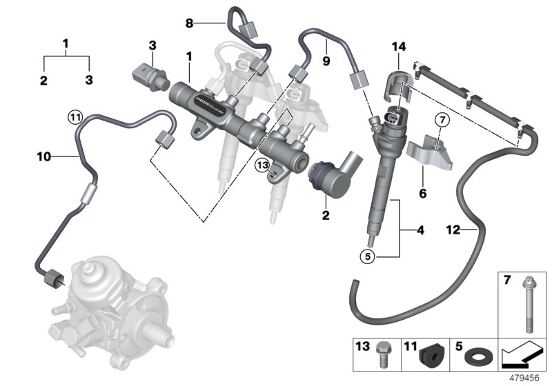 Mini 13 53 8 514 154 - Розподільчий трубопровід, паливо autozip.com.ua