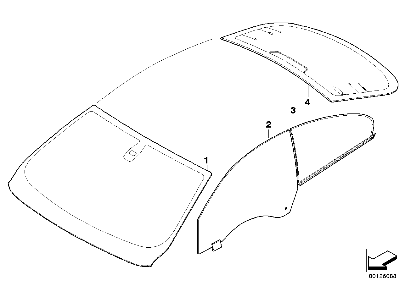 BMW 51337009709 - Бокове вікно autozip.com.ua