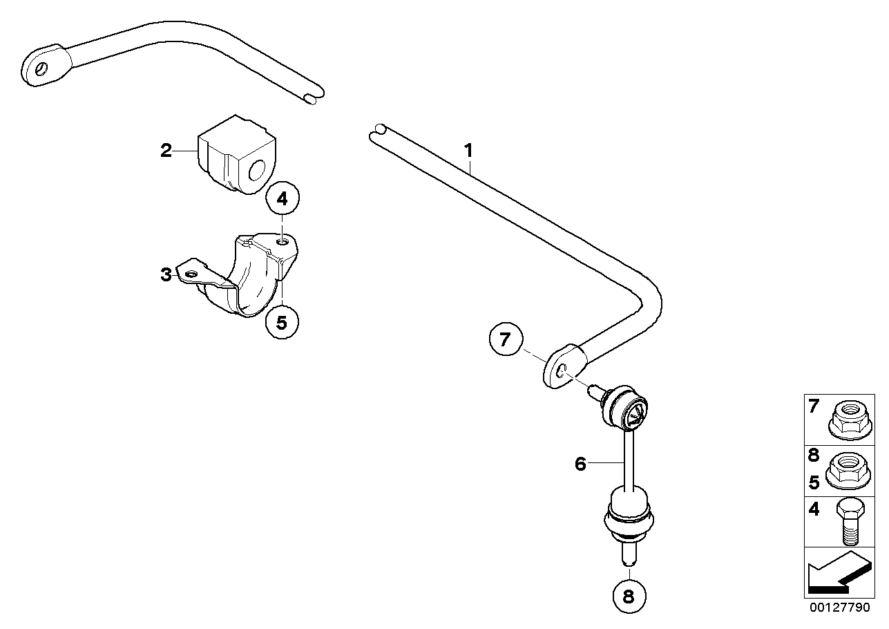 BMW 33 55 6 766 510 - Втулка, стабілізатор autozip.com.ua