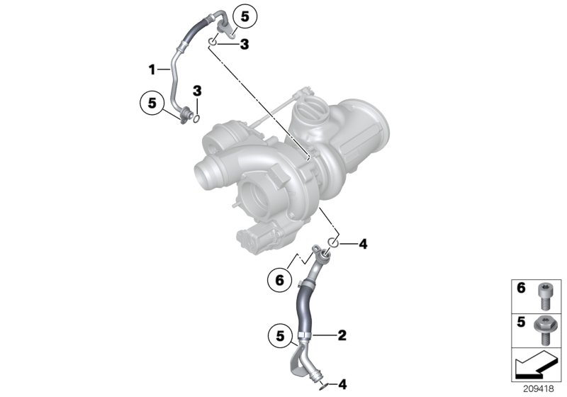 BMW 11427585402 - Маслопровод, компресор autozip.com.ua