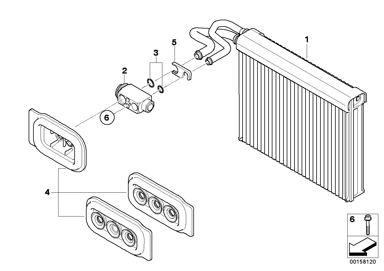 BMW 64 11 9 197 043 - Випарник, кондиціонер autozip.com.ua