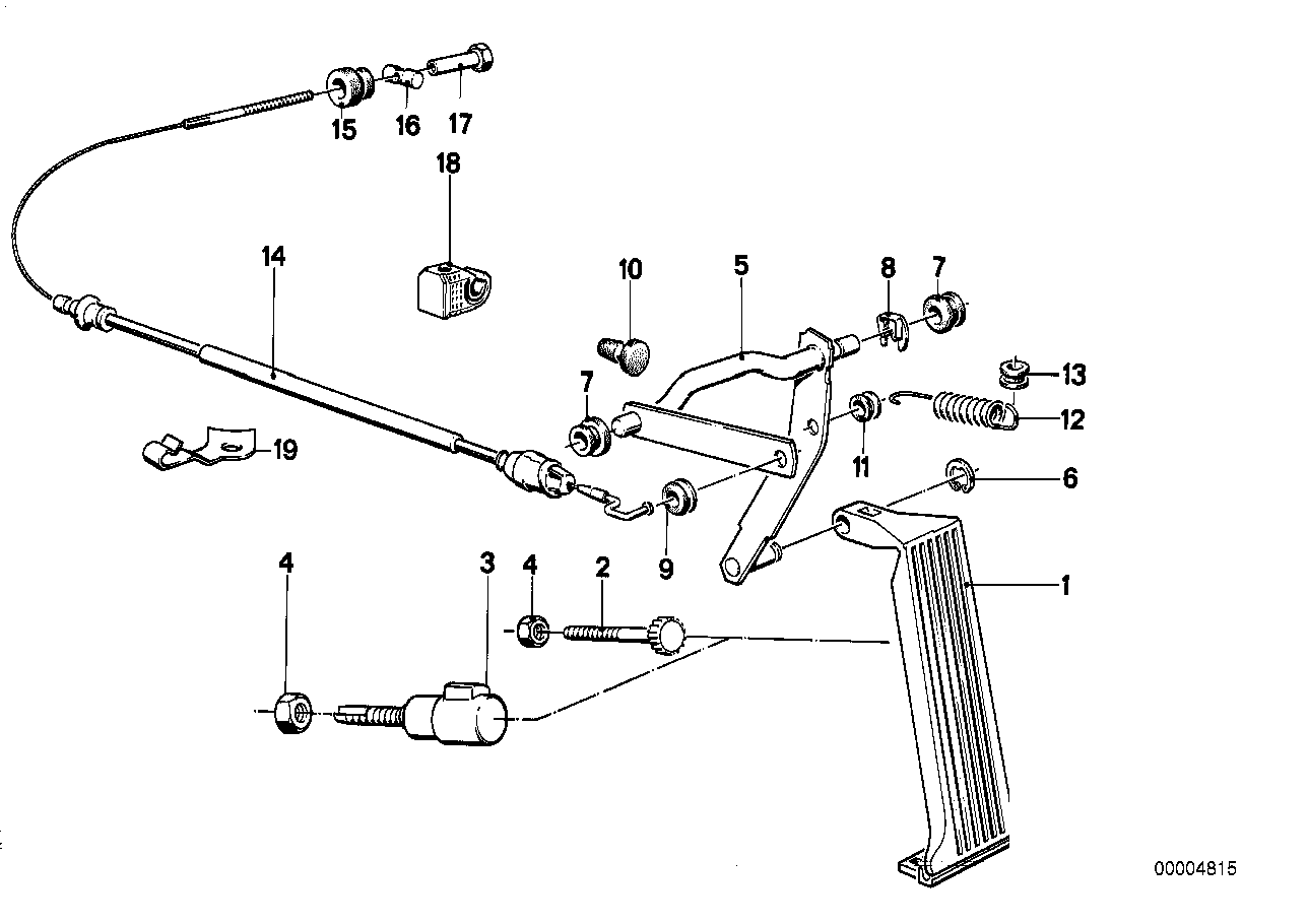 BMW 3541 1 160 526 - Тросик газу autozip.com.ua