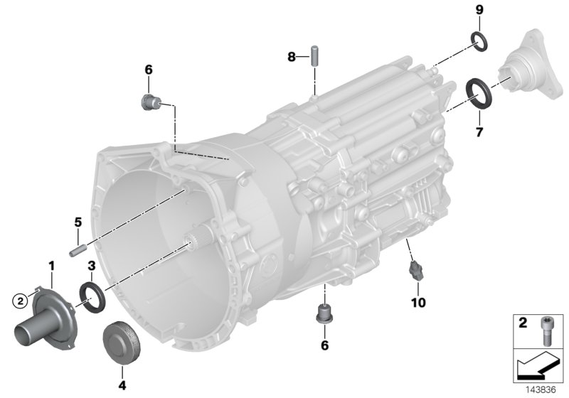 BMW 23127501712 - Ущільнене кільце, ступінчаста коробка передач autozip.com.ua