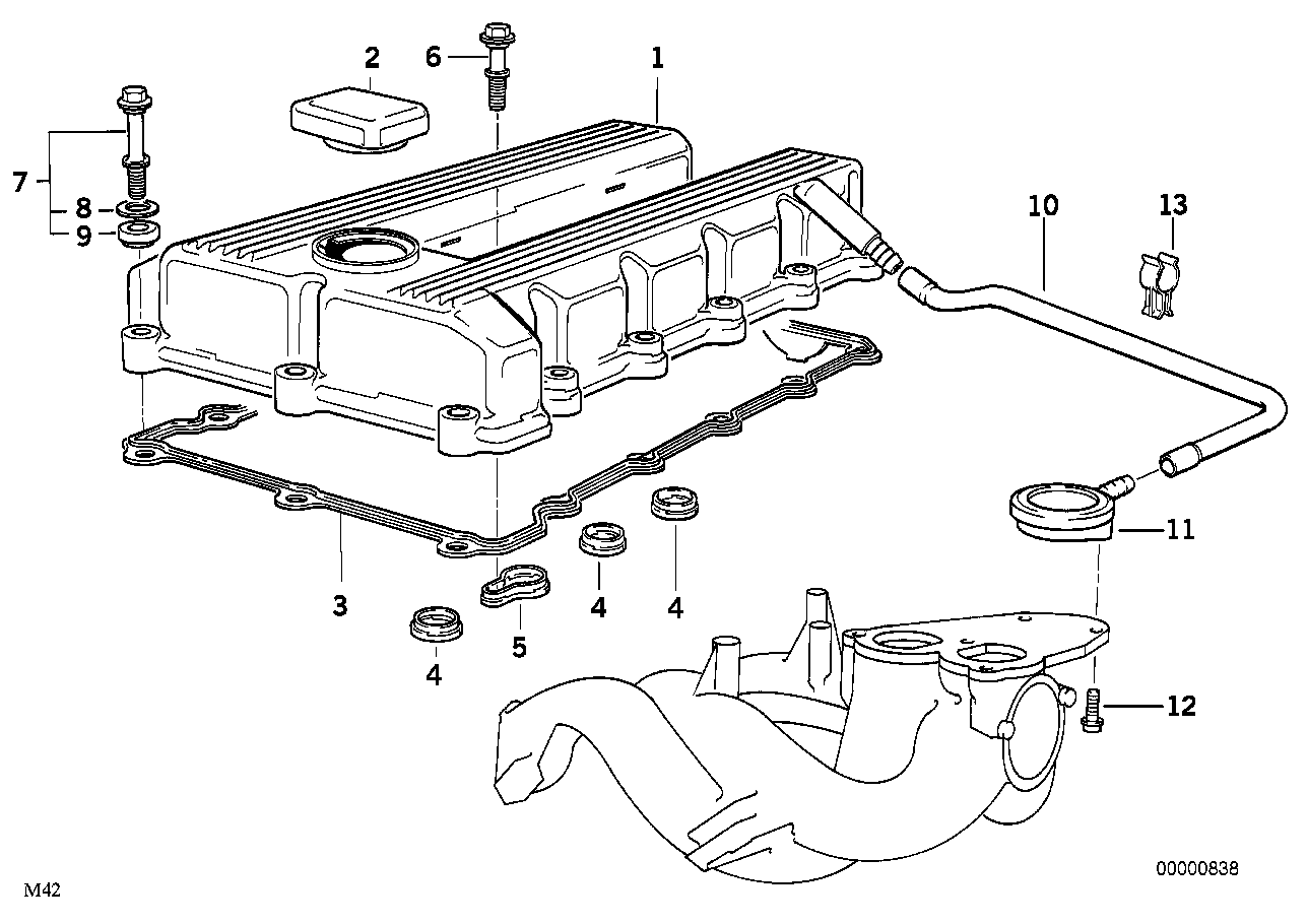 BMW 11 15 1 247 743 - Шланг, вентиляція картера autozip.com.ua