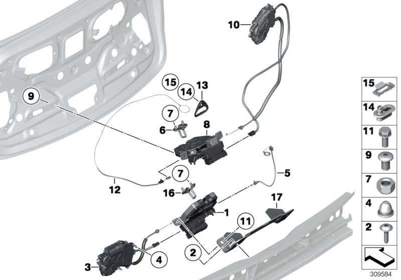 BMW 51247269543 - Замок двері autozip.com.ua