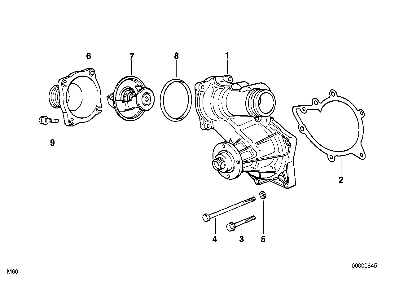 BMW 11 51 0 004 164 - Водяний насос autozip.com.ua