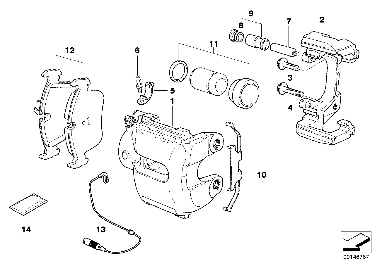 BMW 34116768067 - Гальмівний супорт autozip.com.ua