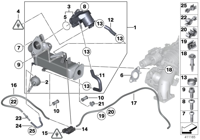 BMW 11 71 8 517 724* - Радіатор, рециркуляція ОГ autozip.com.ua