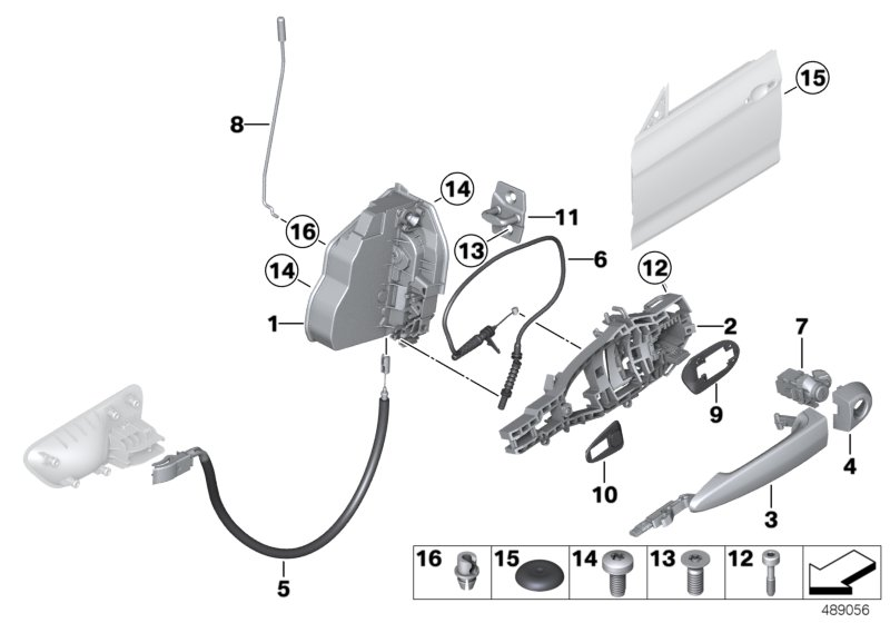 Mini 51 21 7 202 145 - Замок двері autozip.com.ua