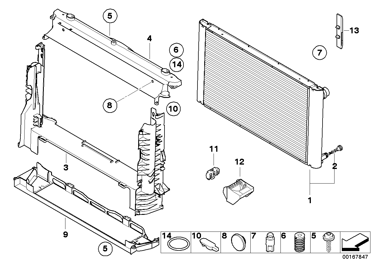 BMW 17 11 7 792 832 - Радіатор, охолодження двигуна autozip.com.ua