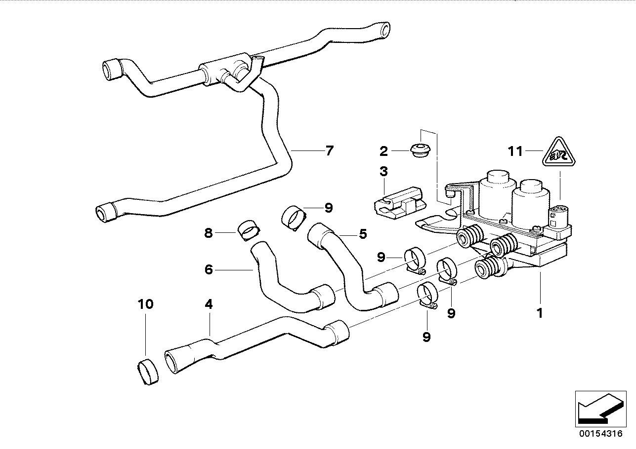 BMW 64 21 8 391 252 - Шланг радіатора autozip.com.ua