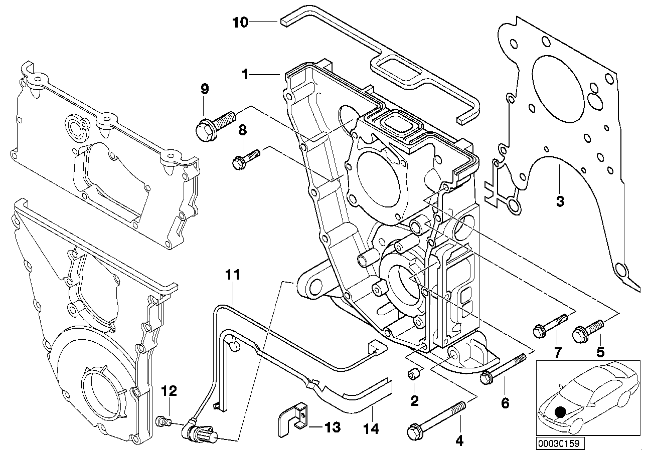 BMW 11 14 1 734 422 - Прокладка, картер рульового механізму autozip.com.ua