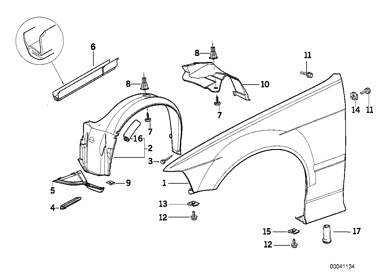 BMW 5171-1977-047 - Обшивка, колісна ніша autozip.com.ua