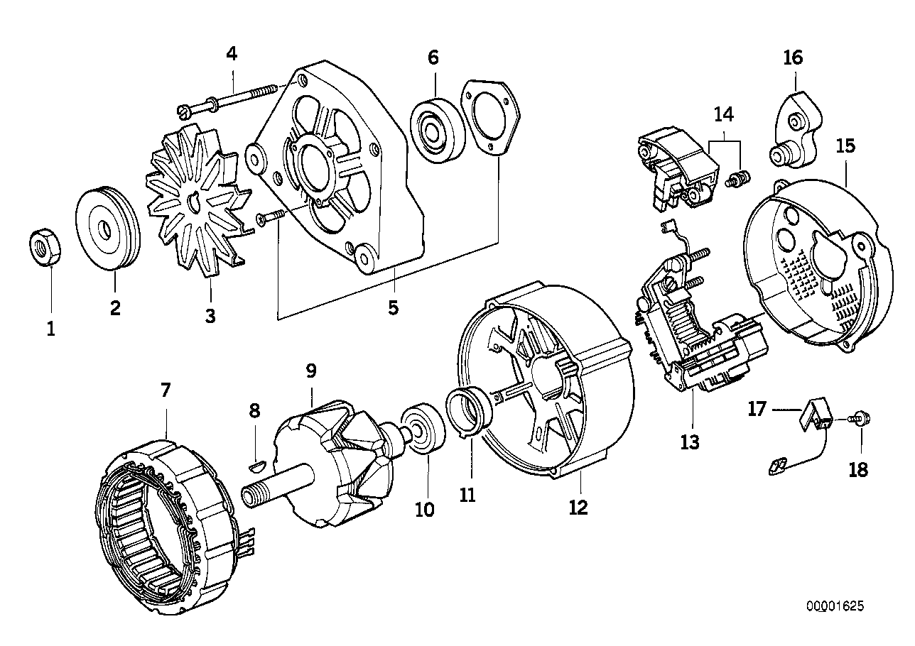 BMW 12 31 1 739 193 - Регулятор напруги генератора autozip.com.ua