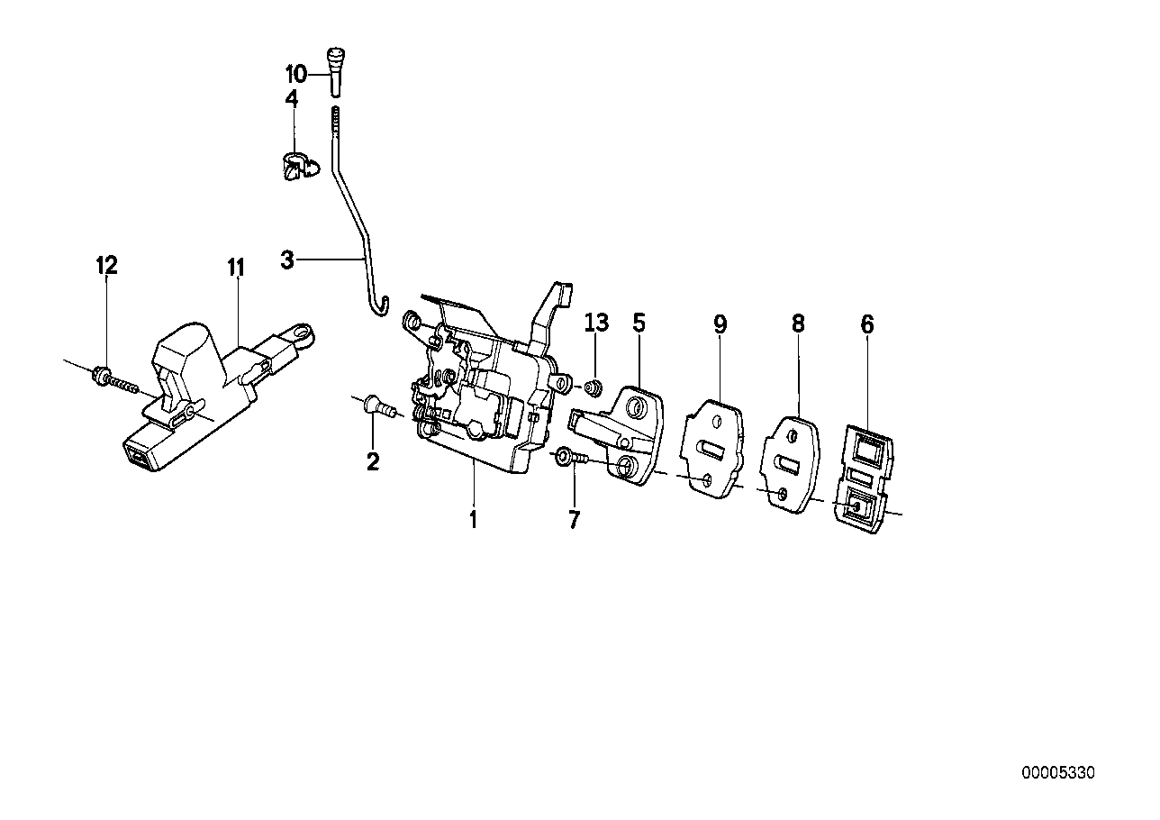 BMW 51 26 8 356 065 - Регулювальний елемент, центральнийзамок autozip.com.ua