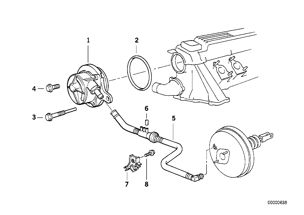 BMW 11 66 2 247 490 - Вакуумний насос, гальмівна система autozip.com.ua