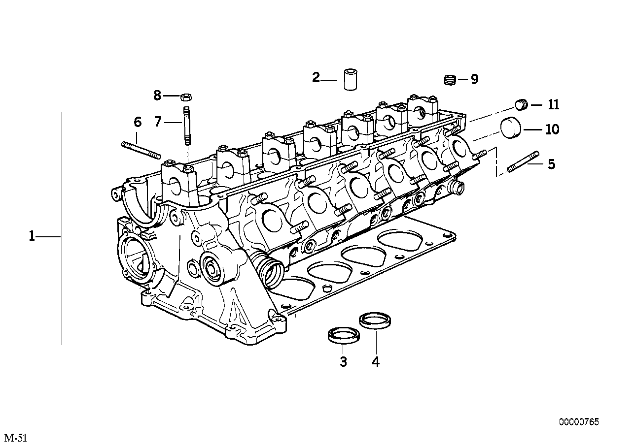 Vauxhall 11122246178 - Cylinder head autozip.com.ua