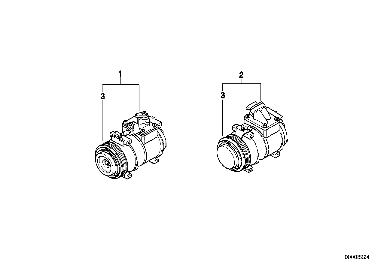 BMW 64 52 6 910 460 - Компресор, кондиціонер autozip.com.ua