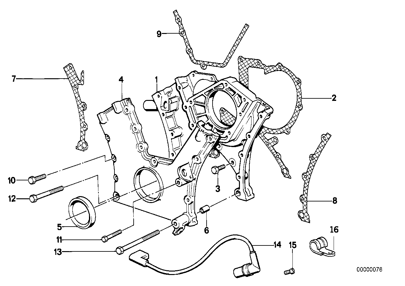 BMW 11 14 1 725 994 - Ущільнене кільце, колінчастий вал autozip.com.ua