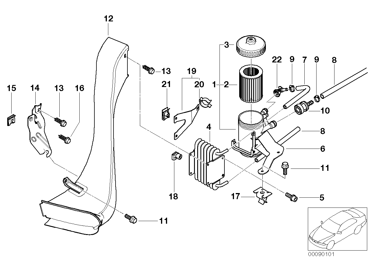 Mini 5112 7 070 202 - Гайка autozip.com.ua