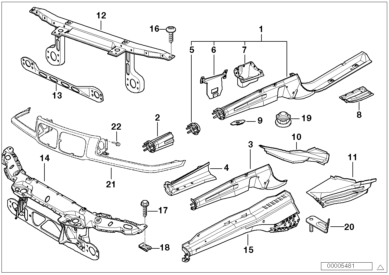 BMW 41138132178 - Поперечна балка autozip.com.ua