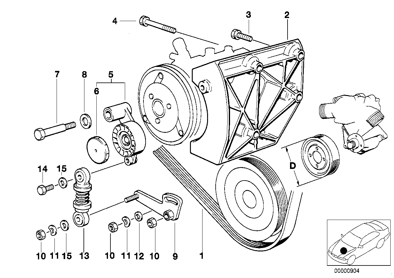 BMW 11 28 1 741 427 - Поліклиновий ремінь autozip.com.ua