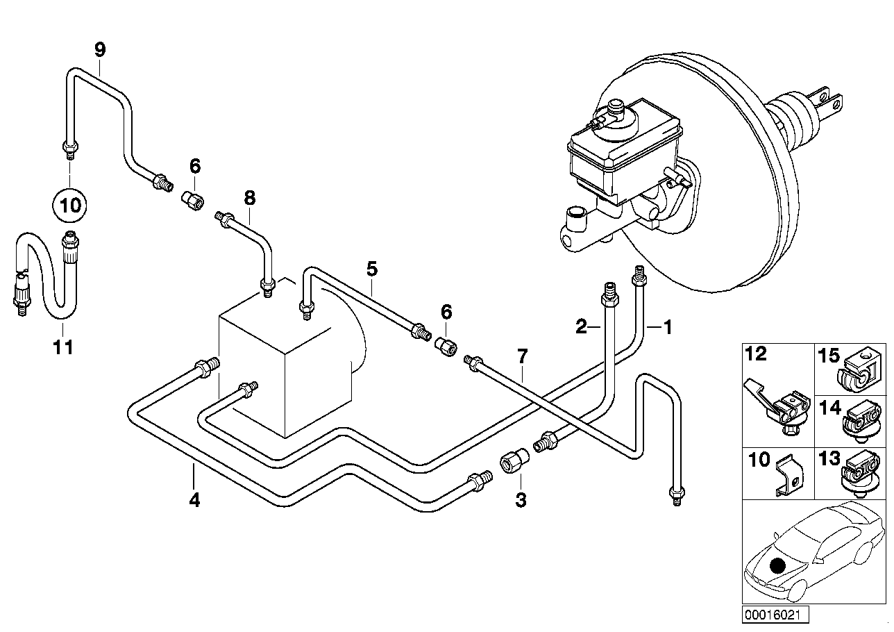 BMW 34301163155 - Гальмівний шланг autozip.com.ua