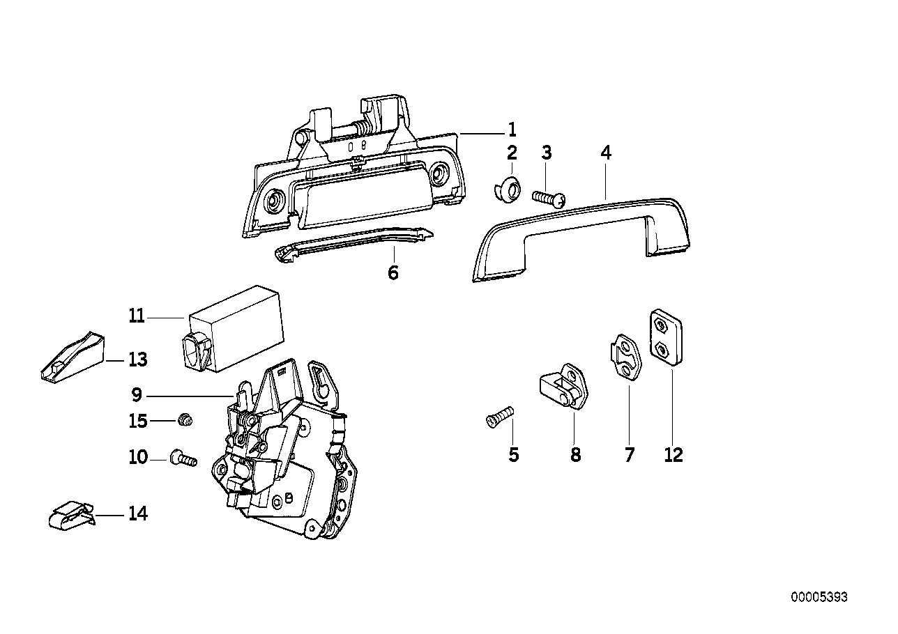 BMW 67 11 8 353 011 - Регулювальний елемент, центральнийзамок autozip.com.ua