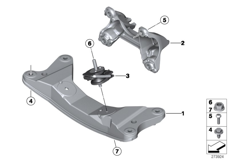 BMW 22 31 6 796 617 - Підвіска, ступінчаста коробка передач autozip.com.ua