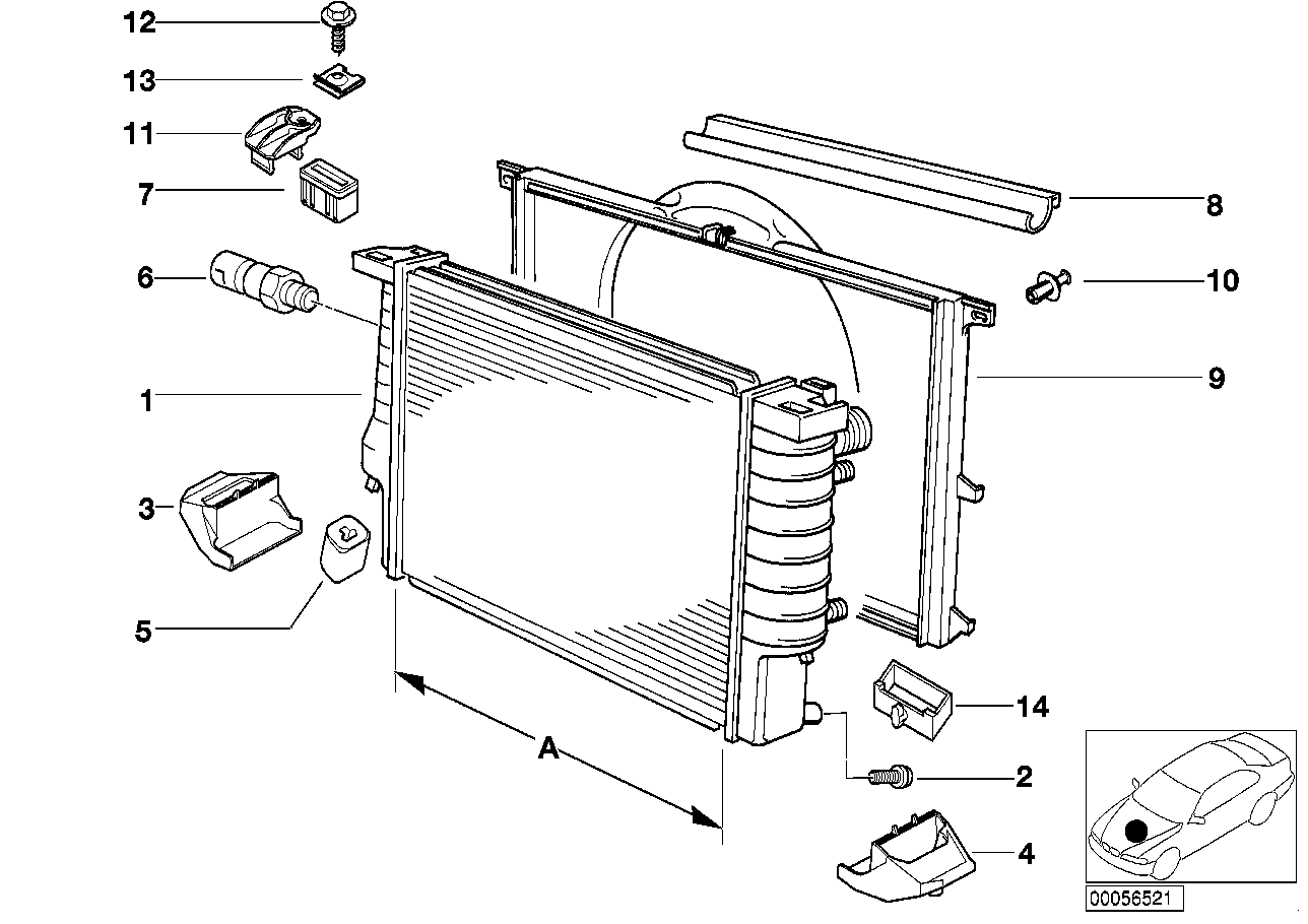 BMW 61 31 8 360 857 - Термовимикач, вентилятор радіатора / кондиціонера autozip.com.ua