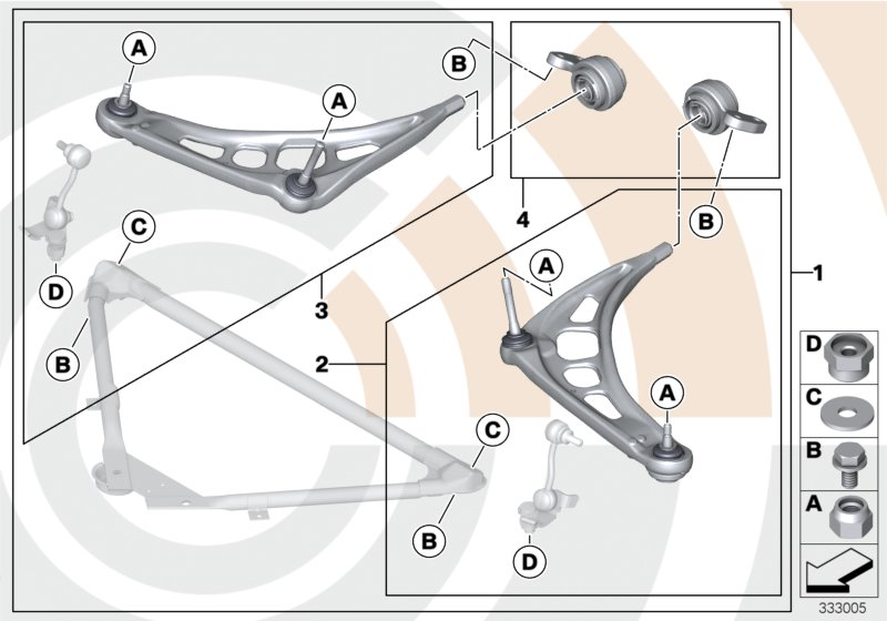 BMW 31 12 2 343 352 - Важіль незалежної підвіски колеса autozip.com.ua