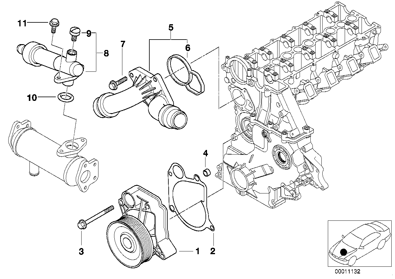 BMW 11 51 0 393 731 - Водяний насос autozip.com.ua