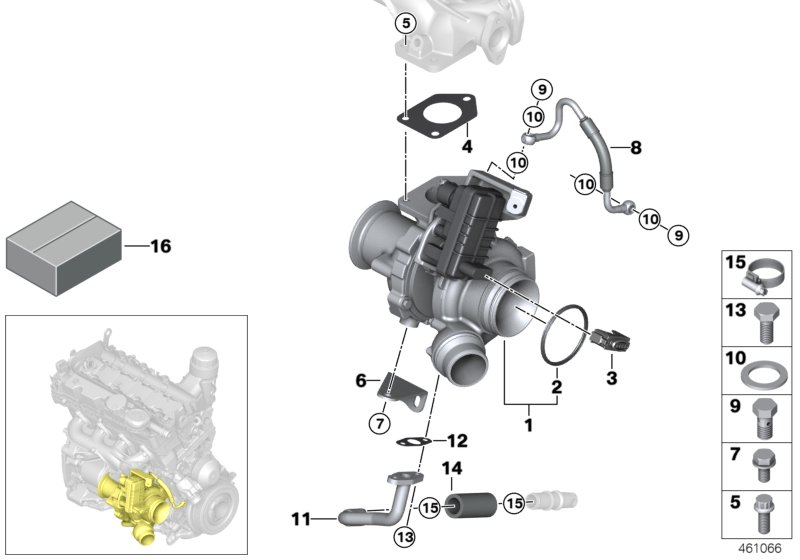 BMW 11 65 8 506 385 - Прокладка, компресор autozip.com.ua