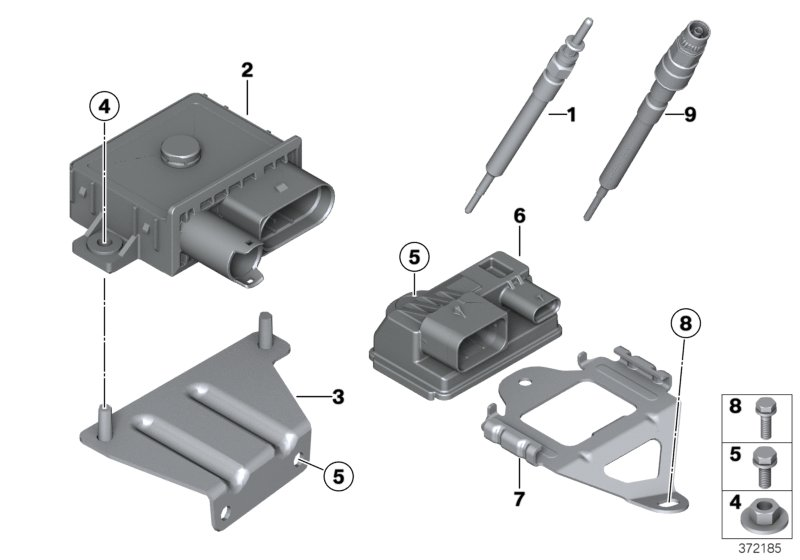 BMW 12 21 7 810 856 - Блок управління, реле, система розжарювання autozip.com.ua