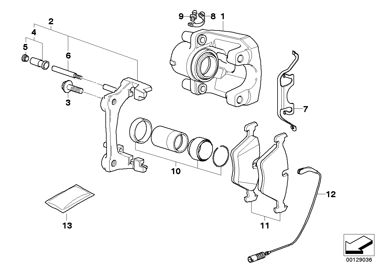 BMW 34213403241 - Гальмівні колодки, дискові гальма autozip.com.ua