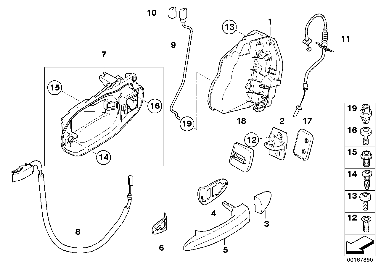 BMW 51213411277 - Ручка двері autozip.com.ua