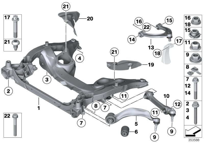 BMW 31 12 6 798 108 - Важіль незалежної підвіски колеса autozip.com.ua