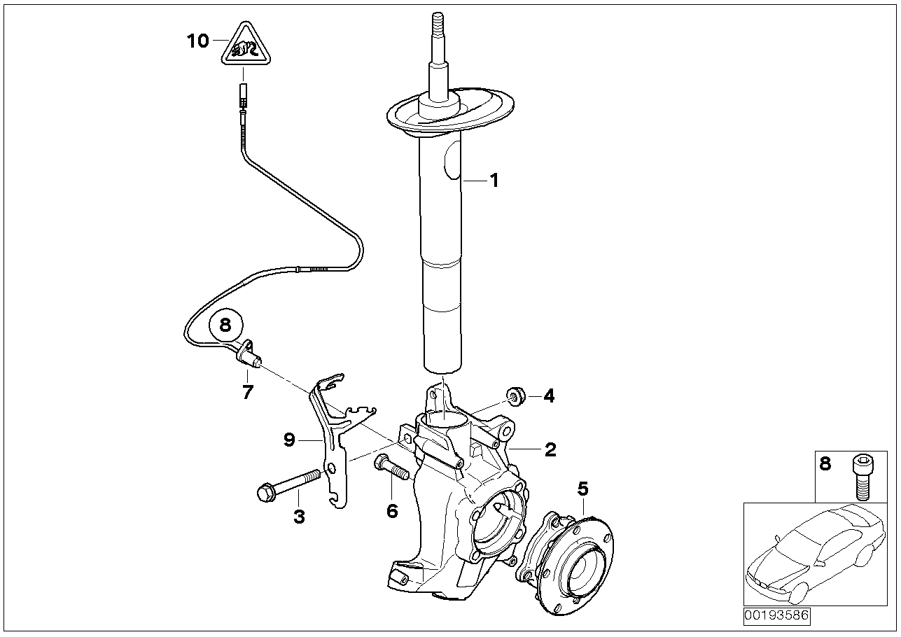 BMW 31306775055 - Амортизатор autozip.com.ua