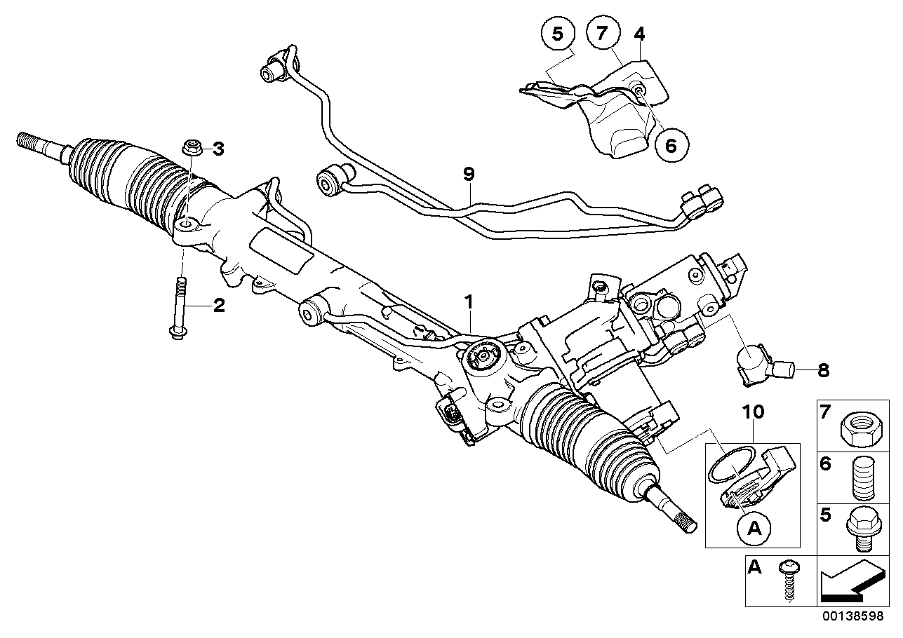 BMW 32 10 6 794 411 - Рульовий механізм, рейка autozip.com.ua