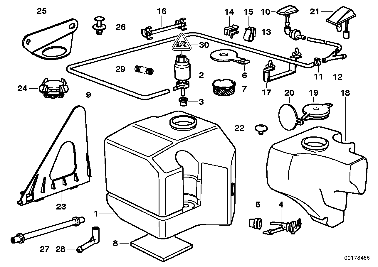 BMW 61668370835 - Резервуар для води (для чищення) autozip.com.ua