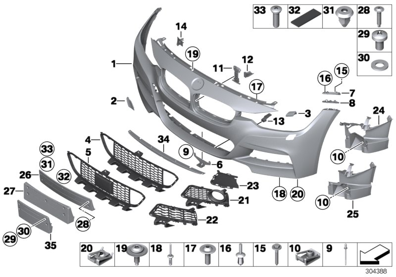 BMW 51118054261 - Решітка вентилятора, буфер autozip.com.ua