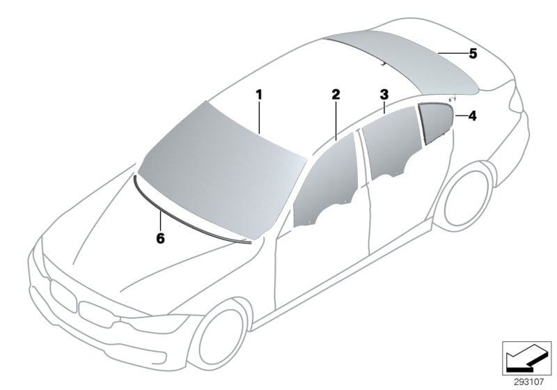 BMW 51317258072 - Вітрове скло autozip.com.ua