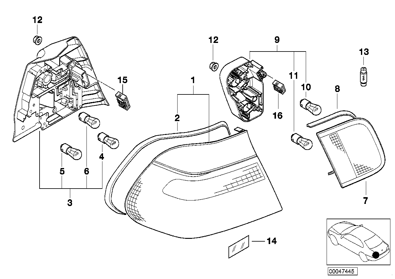 BMW 63 21 7 160 792 - Лампа, протитуманні. задні ліхтарі autozip.com.ua