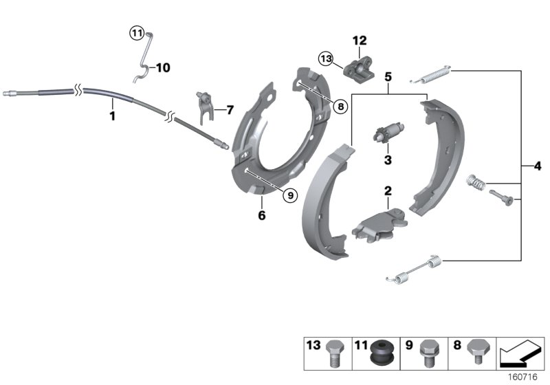 BMW 34406769368 - Трос, гальмівна система autozip.com.ua