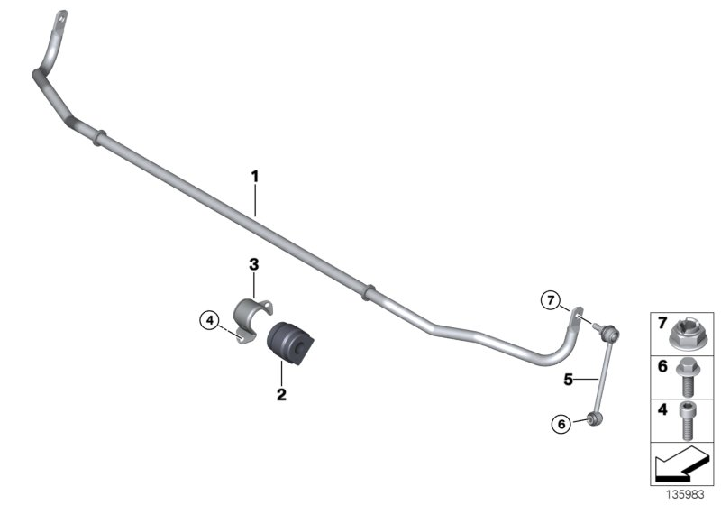 BMW 33 55 6 764 428 - Тяга / стійка, стабілізатор autozip.com.ua