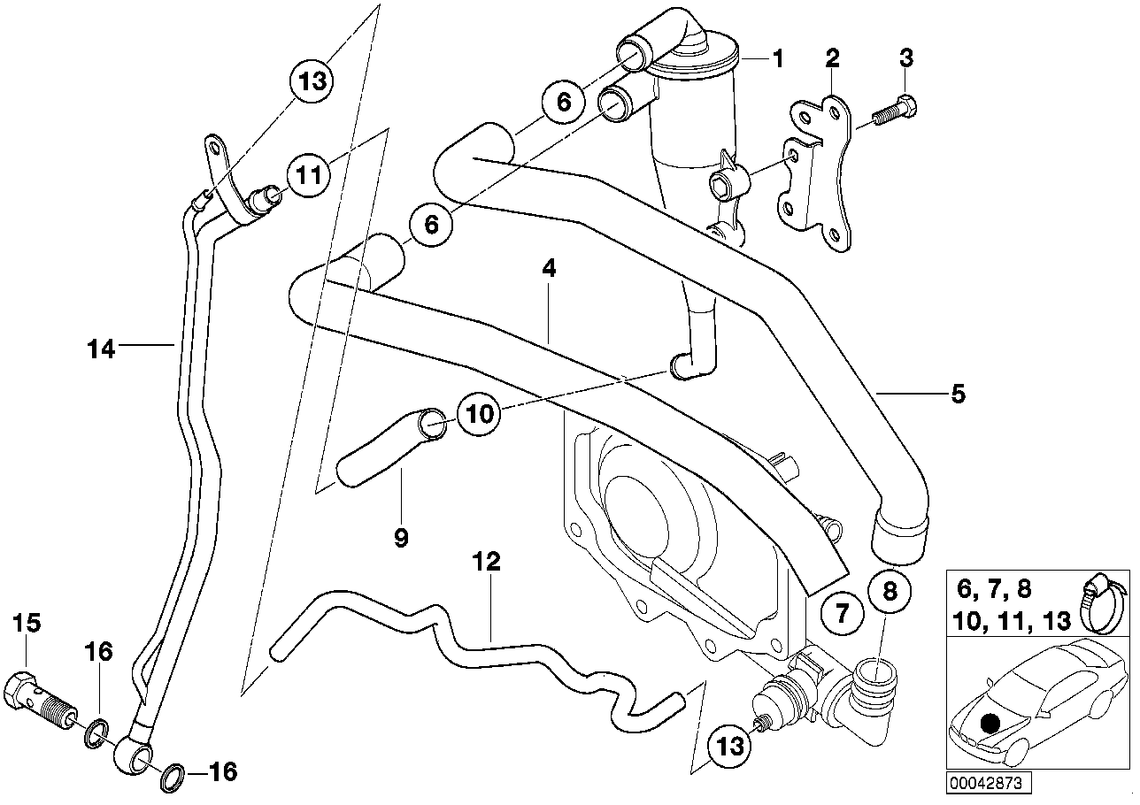 BMW 11 15 7 556 838 - Шланг, вентиляція картера autozip.com.ua