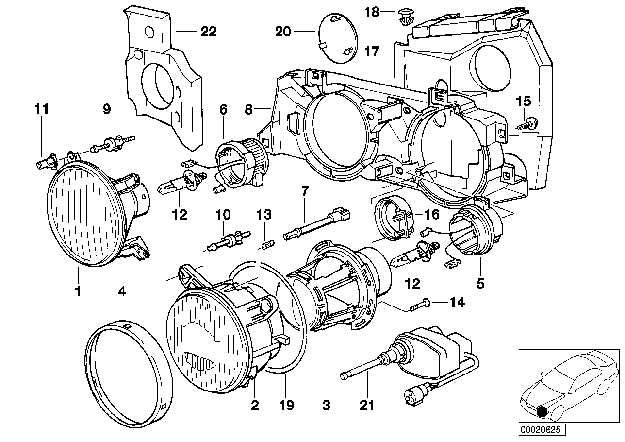 BMW 67 16 8 355 148 - Регулювальний елемент, регулювання кута нахилу фар autozip.com.ua