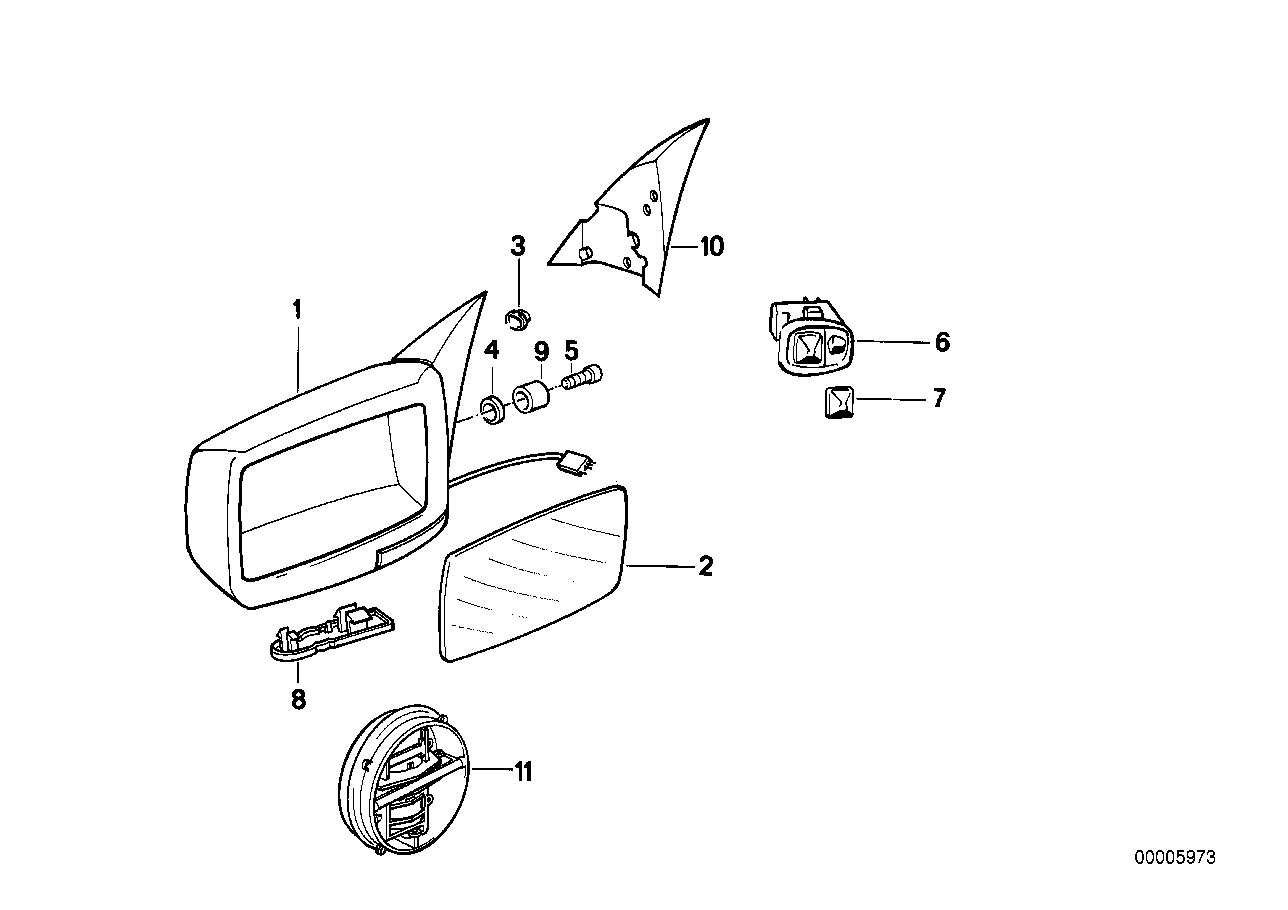 BMW 51168181545 - Зовнішнє дзеркало autozip.com.ua